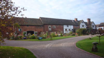 Church House Farm and cottages, view up drive