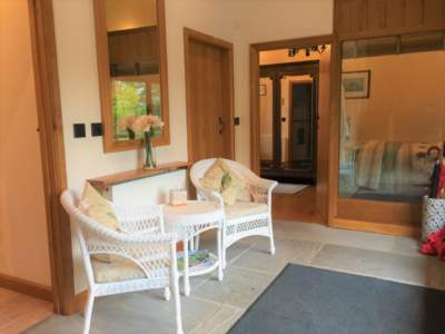 Oak Barn Hallway of seating area