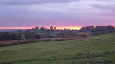 Summer sunset at Church House Farm Holiday Cottages